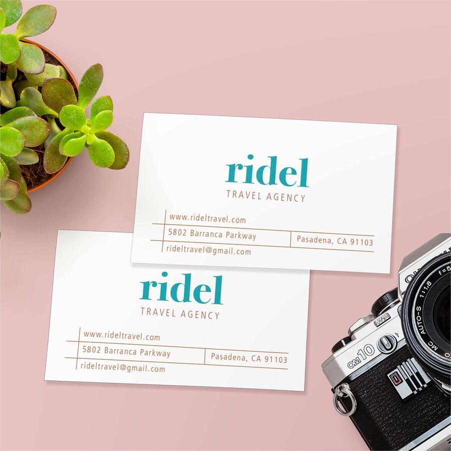 Avery&reg; Micro-Perforated Business Cards for Laser Printers, 2" x 3-1/2" - 5371