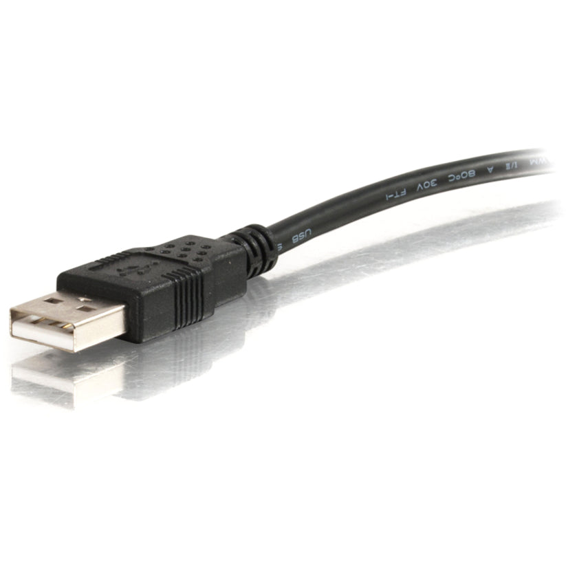 Alternate-Image3 Image for C2G 2m (6.6ft) USB 2.0 Cable - USB Cable - USB-A Male to USB Mini-B Male - Black
