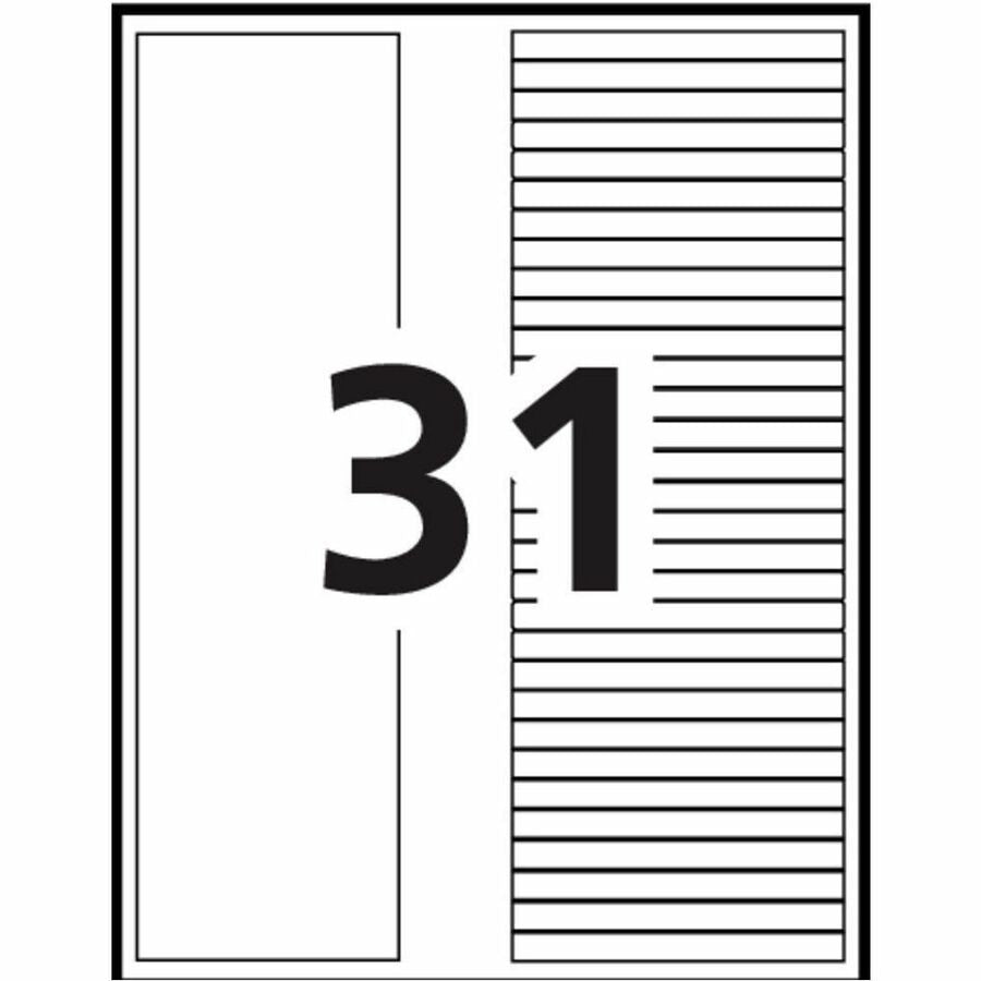 Avery Ready Index&reg; Table of Contents Dividers Tabs 1 - 31, for Laser and Inkjet Printers - 11129