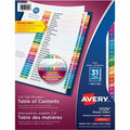 Avery Ready Index&reg; Table of Contents Dividers Tabs 1 - 31, for Laser and Inkjet Printers