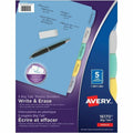 Avery Big Tab™ Write & Erase Plastic Dividers 5 tabs