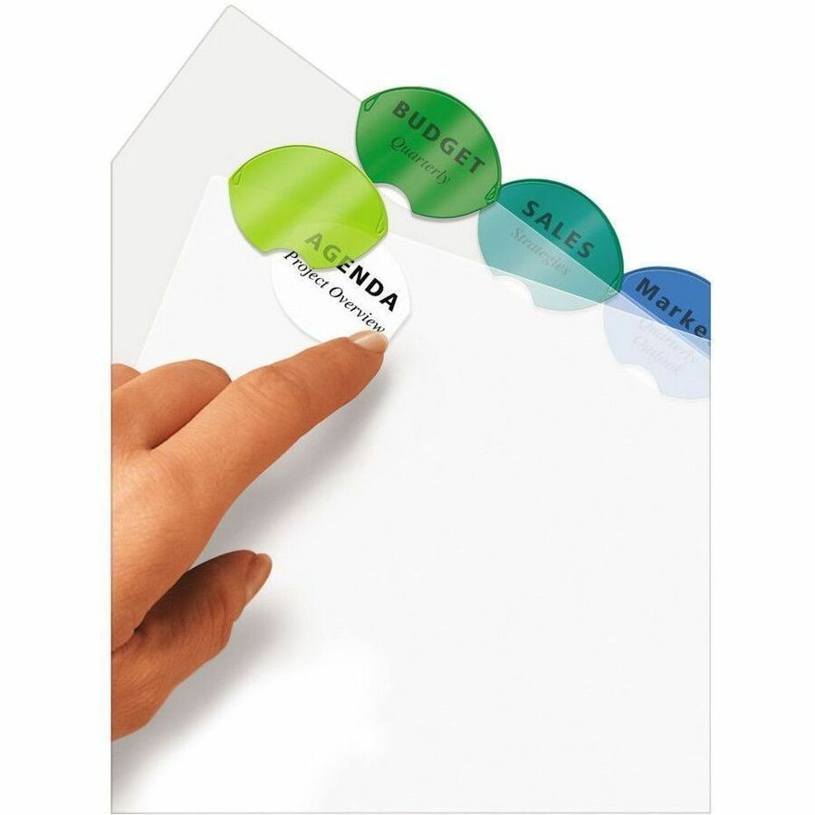 Avery Insertable Style Edge™Plastic Dividers for Laser and Inkjet Printers, 8 tabs - 11201