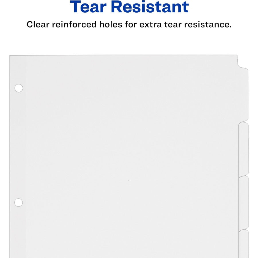 Avery&reg; Write On Dividers, 5 tabs - AVE 11508
