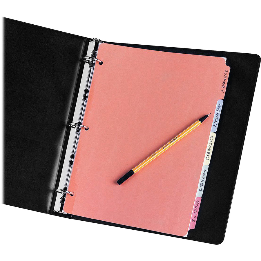 Avery&reg; Write On Dividers, 5 tabs - AVE 11508