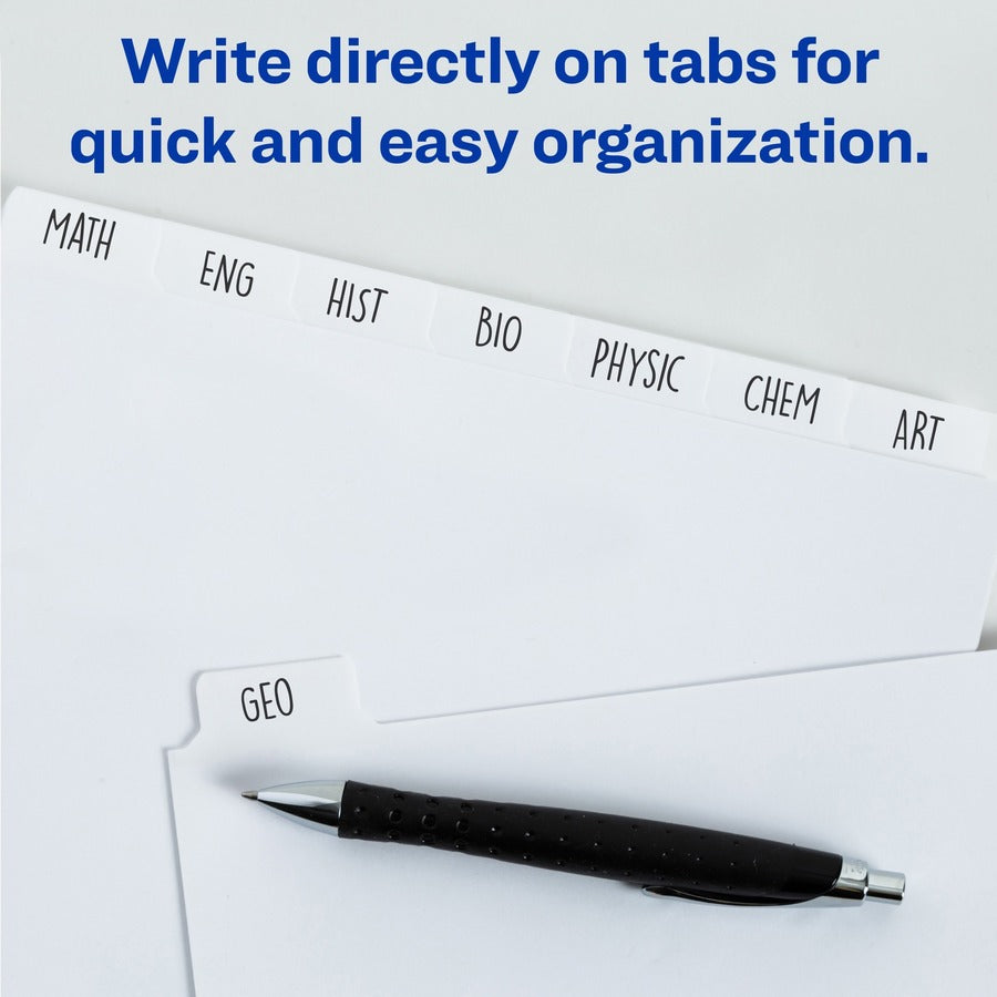Avery&reg; Write On Dividers, 5 tabs - AVE 11508