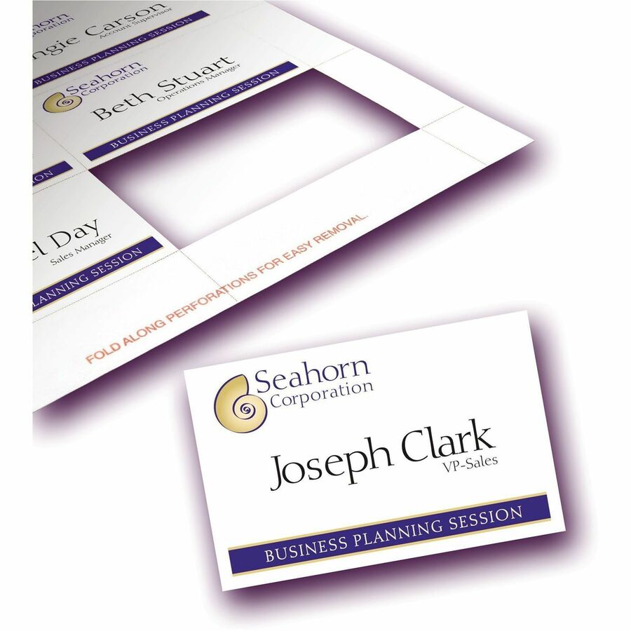 Avery Name Badge Inserts for Laser and Inkjet Printers, 2-1/4" x 3-1/2" - 05390