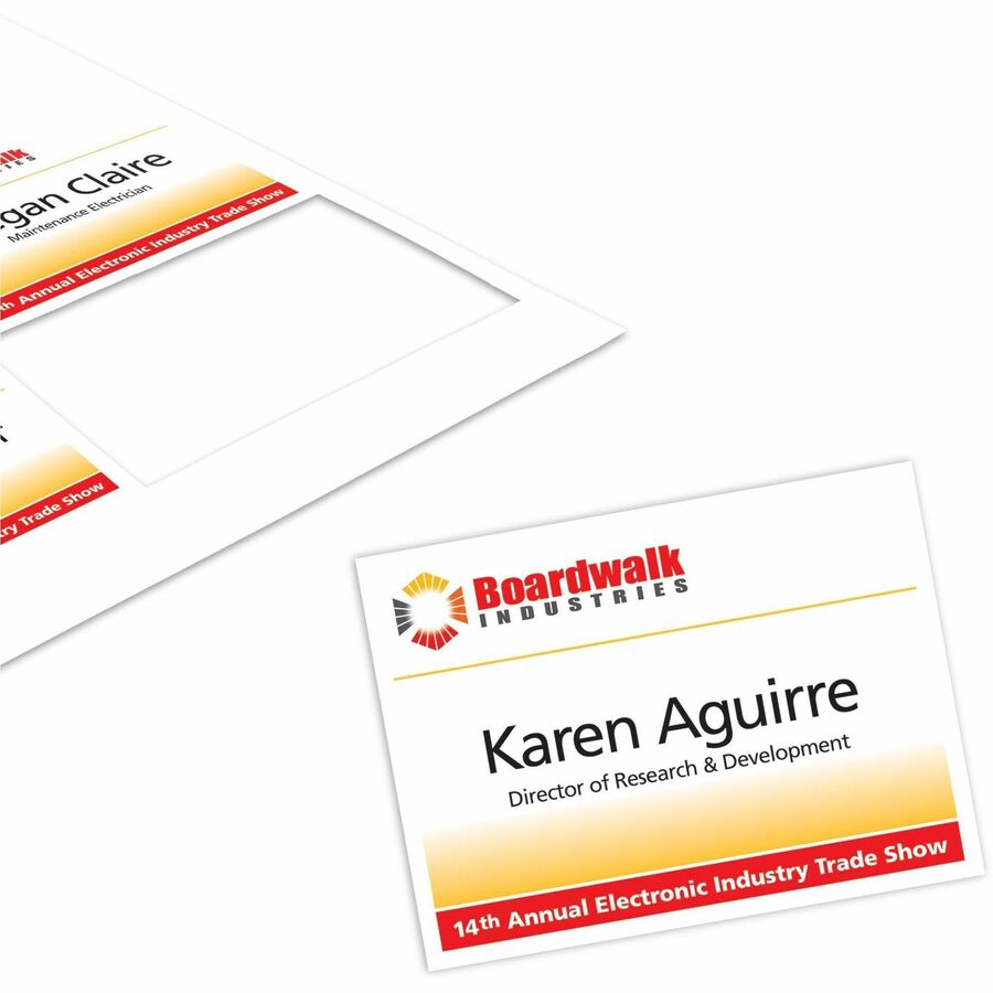 Avery Name Badge Inserts for Laser and Inkjet Printers, 3" x 4" - 05392
