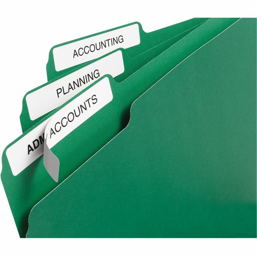 Avery White Filing Labels with TrueBlock™ Technology for Laser and Inkjet Printers, 2/3" x 3-7/16" - 05566