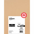 Avery White Rectangle Labels with Sure Feed™ Technology Easy Peel&reg;, 1" x 2-5/8" , Permanent Adhesive, for Laser and Inkjet Printers