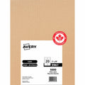 Avery White Rectangle Labels with Sure Feed™Technology Easy Peel&reg;, 1" x 4" , Permanent Adhesive, for Laser and Inkjet Printers