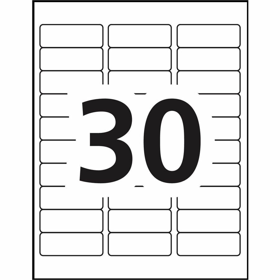 Avery High Visibility Neon ID Labels for Laser and Inkjet Printers, 1" x 2-5/8" - 05970