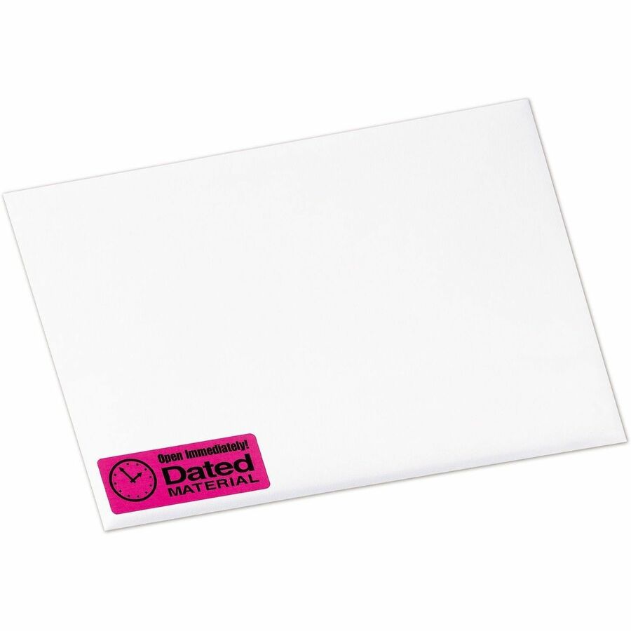 Avery High Visibility Neon ID Labels for Laser and Inkjet Printers, 1" x 2-5/8" - 05970