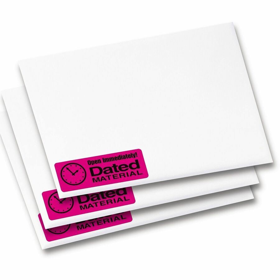 Avery High Visibility Neon ID Labels for Laser and Inkjet Printers, 1" x 2-5/8" - 05970