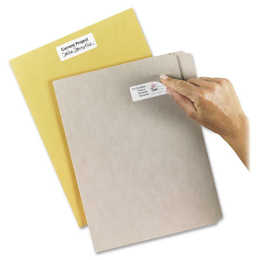 Avery Removable ID Labels for Laser and Inkjet Printers, 2-5/8" x 1" - 06498