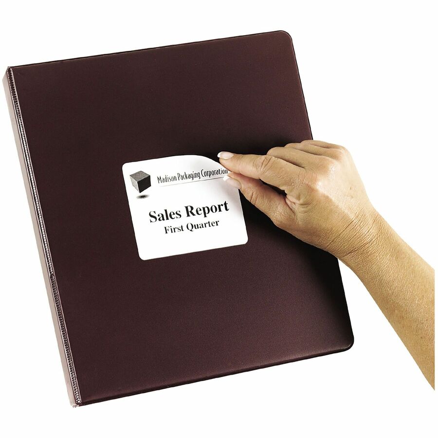 Avery Removable ID Labels for Laser and Inkjet Printers, 4" x 3-1/3" - 06499