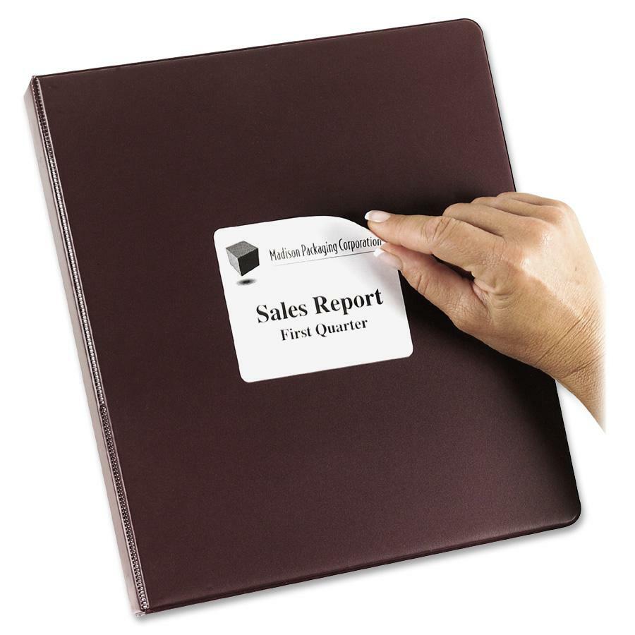Avery Removable ID Labels for Laser and Inkjet Printers, 4" x 3-1/3" - 06499
