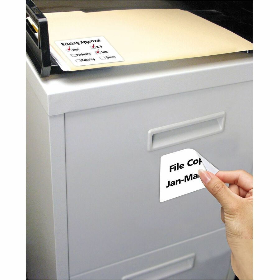 Avery Removable ID Labels for Laser and Inkjet Printers, 4" x 3-1/3" - 06499