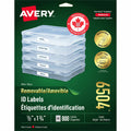 Avery Removable ID Labels for Laser and Inkjet Printers, 1-3/4" x 1/2"