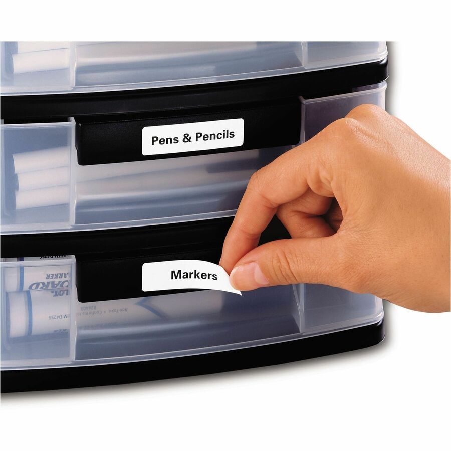 Avery Removable ID Labels for Laser and Inkjet Printers, 1-3/4" x 1/2" - 06504