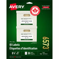 Avery ID Labels for Laser and Inkjet Printers, 8 1/8" x 5"