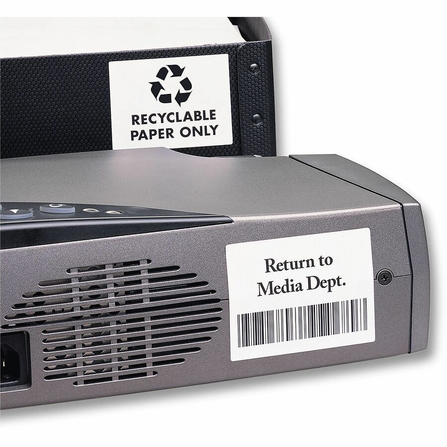 Avery Durable ID Labels with TrueBlock™ Technology for Laser Printers, 2-5/8 x 2" - 06578