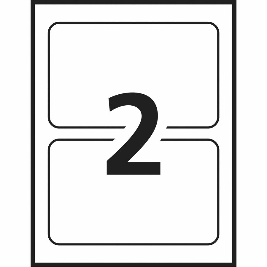 Avery Durable ID Labels with TrueBlock™ Technology for Laser Printers, 8 1/8" x 5" - 06579