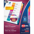 Avery Ready Index&reg; Table of Content Dividers 8 Tabs, for Laser and Inkjet Printers