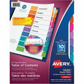 Avery Ready Index&reg; Table of Content Dividers 10 Tabs, for Laser and Inkjet Printers