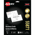 Avery Business Cards with Sure Feed™ Technology Clean Edge, 2" x 3-1/2" , for Laser and Inkjet Printers