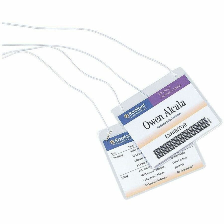 Avery Hanging Name Badge kit for Laser and Inkjet Printers, 4" x 3" - 74465