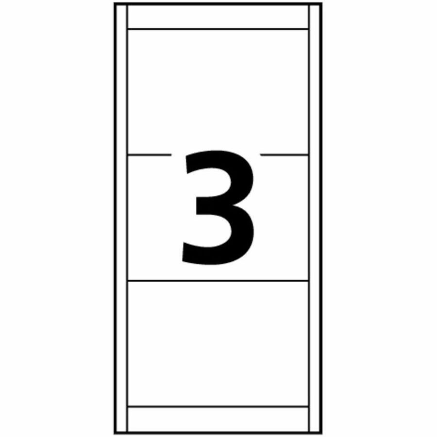 Avery Hanging Name Badge kit for Laser and Inkjet Printers, 4" x 3" - 74465