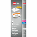Avery Garment Friendly Clip Style Name Badge Kit for Laser and Inkjet Printers, 2-1/4" x 3-1/2"