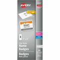 Avery Garment Friendly Clip Style Name Badge Kit for Laser and Inkjet Printers, 4" x 3"