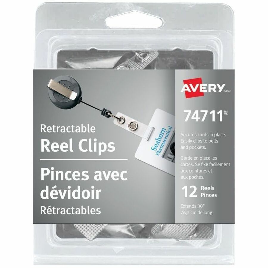 Avery Retractable Reel Clip 30"