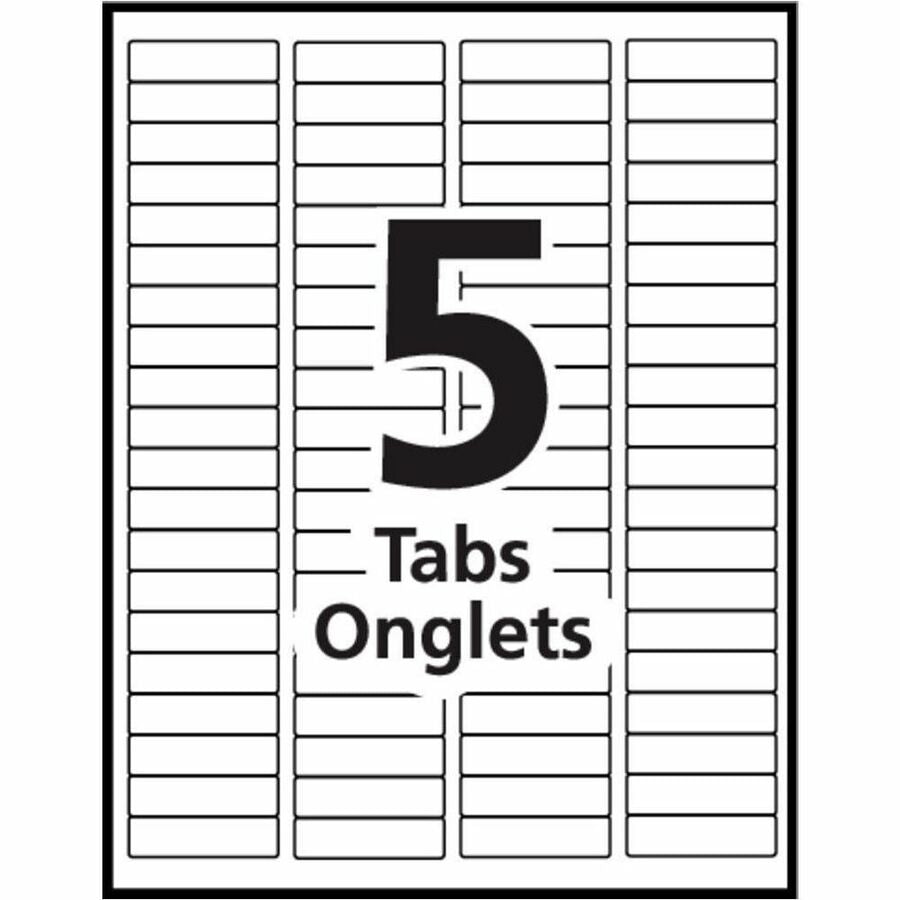 Avery Print & Apply Clear Label Sheet Protector Dividers Index Maker&reg; 5 tabs - 78613