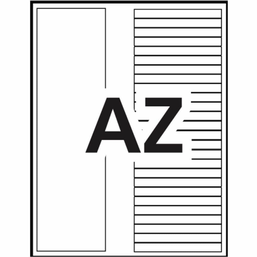 Avery Ready Index&reg; Table of Contents Dividers Tabs A - Z, for Laser and Inkjet Printers - 11125