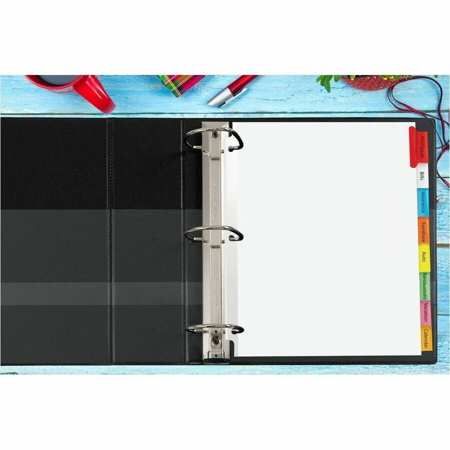 Avery Big Tab™ Insertable Extra Wide Dividers 8 Tabs, for Laser and Inkjet Printers - 11222