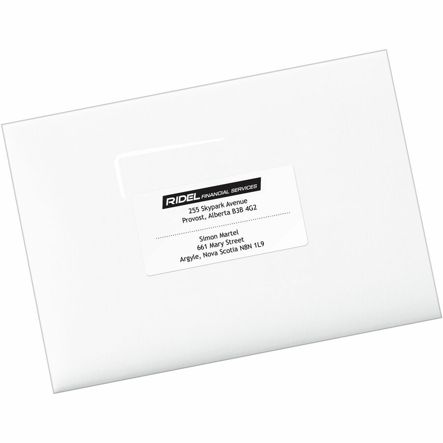 Avery Earth-Friendly White Rectangle Labels 2" x 4" , Permanent Adhesive, for Laser and Inkjet Printers - 48863