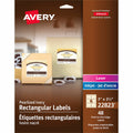 Avery Pearlized Ivory Rectangle Labels with Sure Feed™Technology 3" x 3 3/4" , Permanent Adhesive, for Laser and Inkjet Printers