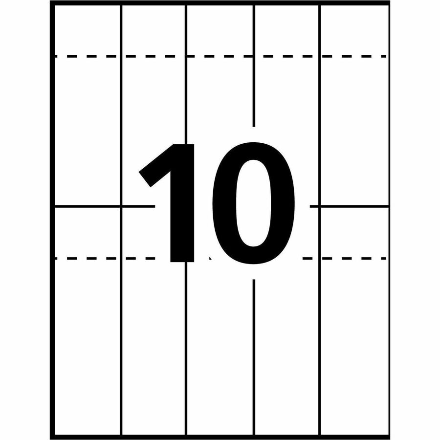 Avery Event Tickets with Tear-Away Stubs for Laser and Inkjet Printers, 1-3/4" x 5-1/2" - 16154