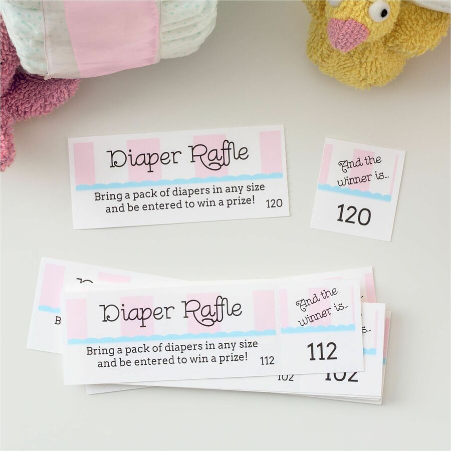 Avery Event Tickets with Tear-Away Stubs for Laser and Inkjet Printers, 1-3/4" x 5-1/2" - 16154