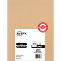 White Rectangle Labels with Sure Feed™ Technology TrueBlock&reg;, 2" x 4" , Permanent Adhesive, for Laser and Inkjet Printers