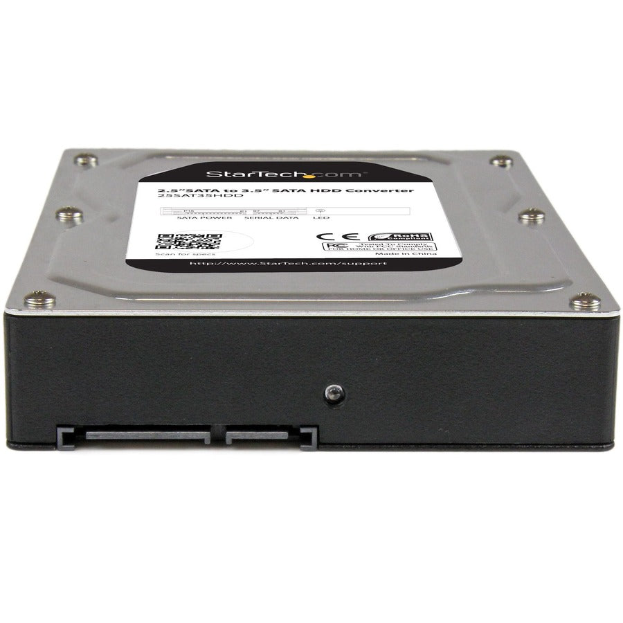 Alternate-Image3 Image for StarTech.com 2.5" to 3.5" SATA Aluminum Hard Drive Adapter Enclosure with SSD / HDD Height up to 12.5mm