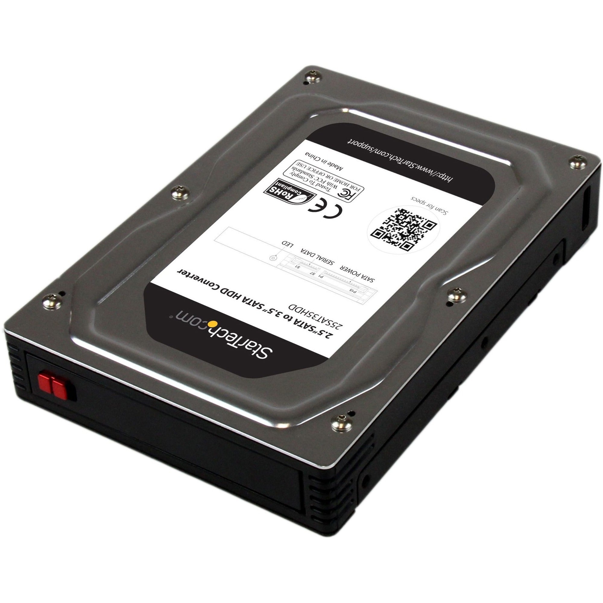 Main Image for StarTech.com 2.5" to 3.5" SATA Aluminum Hard Drive Adapter Enclosure with SSD / HDD Height up to 12.5mm