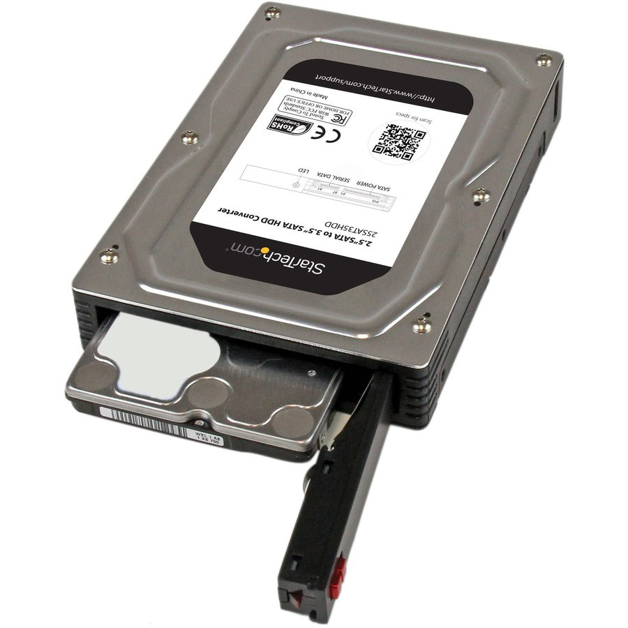 Alternate-Image4 Image for StarTech.com 2.5" to 3.5" SATA Aluminum Hard Drive Adapter Enclosure with SSD / HDD Height up to 12.5mm