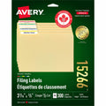 Avery Assorted Filing Labels with TrueBlock™ Technology for Laser and Inkjet Printers, 3-7/16" x 2/3"
