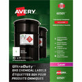 UltraDuty™ GHS Chemical Labels 8-1/2" x 11" , Permanent Adhesive, for Laser Printers