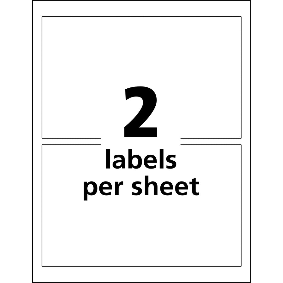 UltraDuty™ GHS Chemical Labels 4-3/4" x 7 3/4" , Permanent Adhesive, for Laser Printers - 60502