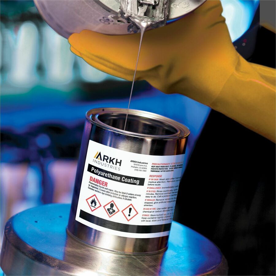UltraDuty™ GHS Chemical Labels 4-3/4" x 7 3/4" , Permanent Adhesive, for Laser Printers - 60502