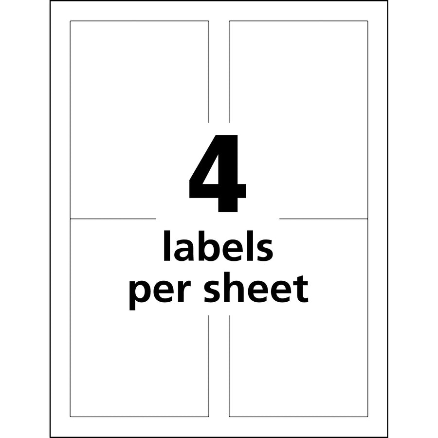 UltraDuty™ GHS Chemical Labels 3-1/2" x 5" , Permanent Adhesive, for Laser Printers - 60503